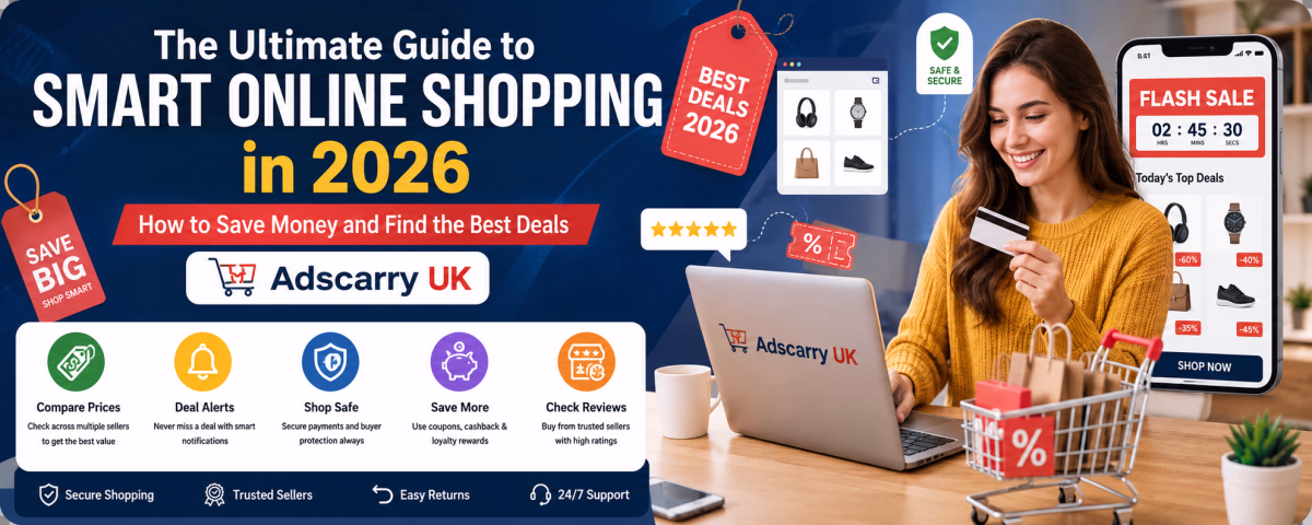 The Ultimate Guide to Smart Online Shopping in 2026: Save Money & Find Best Deals on Adscarry UK